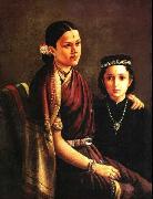 Raja Ravi Varma Mrs. Ramanadha Rao china oil painting artist